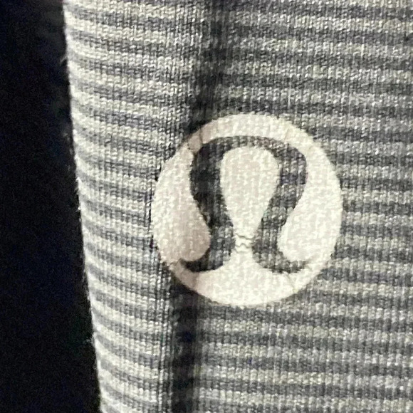 LULULEMON WO SIZE 6 RUN FOR YOUR LIFE CROP SPORT LEGGINGS BLACK WAIST ZIP POCKET - Picture 4 of 11